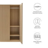 Render Oak 2-Door Wardrobe Closet - Ornate Home