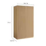Render Oak 2-Door Wardrobe Closet - Ornate Home