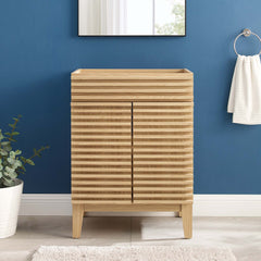 Render Oak 24" Bathroom Vanity Cabinet (Sink Basin Not Included) - Ornate Home