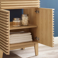 Render Oak 24" Bathroom Vanity Cabinet (Sink Basin Not Included) - Ornate Home