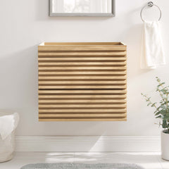 Render Oak 24" Wall-Mount Bathroom Vanity Cabinet (Sink Basin Not Included) - Ornate Home