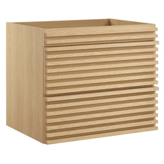 Render Oak 24" Wall-Mount Bathroom Vanity Cabinet (Sink Basin Not Included) - Ornate Home