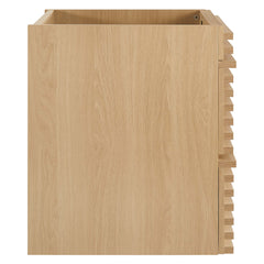 Render Oak 24" Wall-Mount Bathroom Vanity Cabinet (Sink Basin Not Included) - Ornate Home