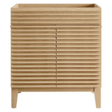 Render Oak 30" Bathroom Vanity Cabinet (Sink Basin Not Included) - Ornate Home