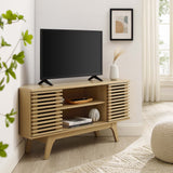 Render Oak 46" Corner TV Stand - Ornate Home