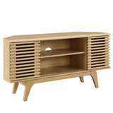 Render Oak 46" Corner TV Stand - Ornate Home