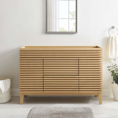 Render Oak 48" Single Sink Compatible (not included) Bathroom Vanity Cabinet - Ornate Home