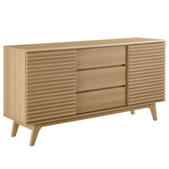 Render Oak 63" Sideboard Buffet Table or TV Stand - Ornate Home