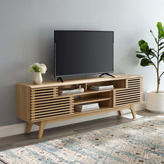 Render Oak 71" Media Console TV Stand - Ornate Home