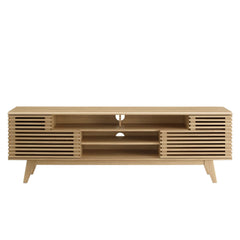 Render Oak 71" Media Console TV Stand - Ornate Home