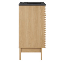 Render Oak/Black 18" Bathroom Vanity - Ornate Home
