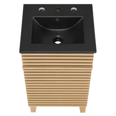 Render Oak/Black 18" Bathroom Vanity - Ornate Home
