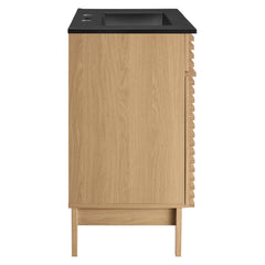 Render Oak/Black 30" Bathroom Vanity - Ornate Home