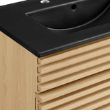 Render Oak/Black 30" Bathroom Vanity - Ornate Home