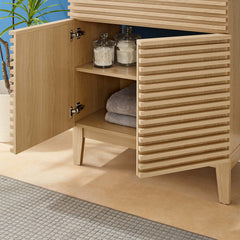 Render Oak/Black 30" Bathroom Vanity - Ornate Home
