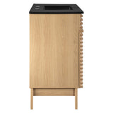 Render Oak/Black 36" Bathroom Vanity - Ornate Home