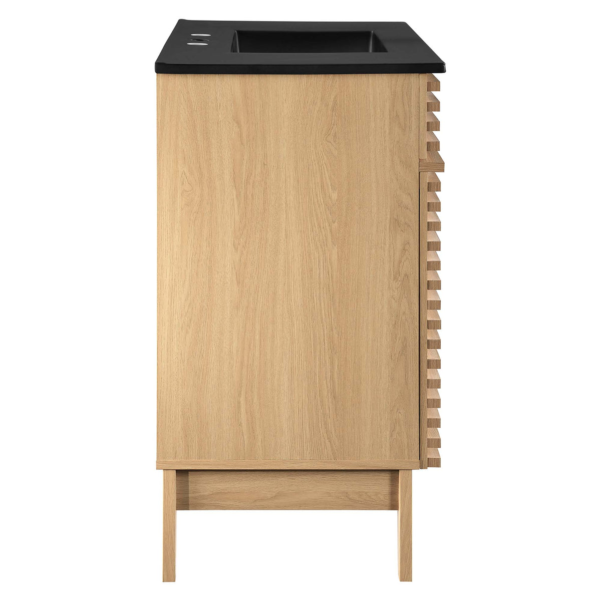 Render Oak/Black 36" Bathroom Vanity - Ornate Home