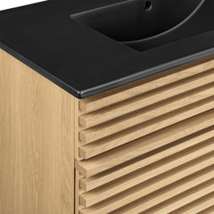 Render Oak/Black 36" Bathroom Vanity - Ornate Home