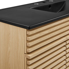 Render Oak/Black 48" Single Sink Bathroom Vanity - Ornate Home