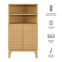 Render Oak Freestanding Bathroom Storage Cabinet - Ornate Home