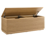 Render Oak Storage Bench - Ornate Home