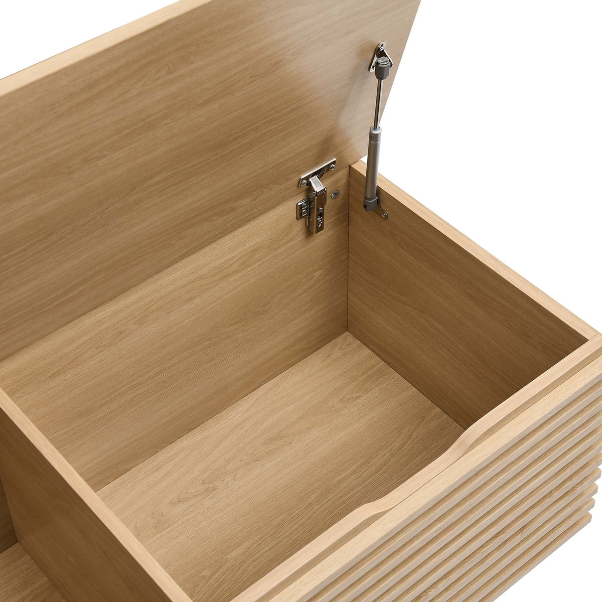 Render Oak Storage Bench - Ornate Home