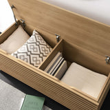 Render Oak Storage Bench - Ornate Home