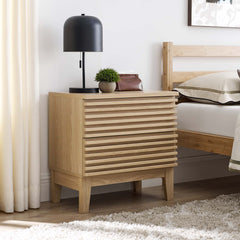 Render Oak Two-Drawer Nightstand - Ornate Home