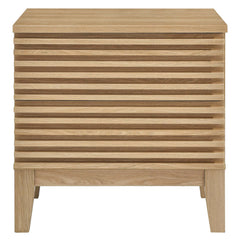 Render Oak Two-Drawer Nightstand - Ornate Home