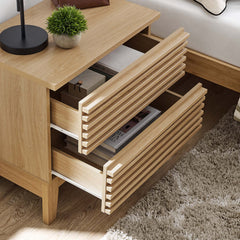 Render Oak Two-Drawer Nightstand - Ornate Home