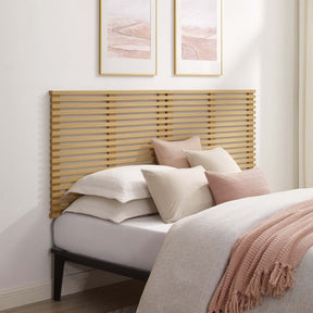 Render Oak Wall Mount King Headboard - Ornate Home