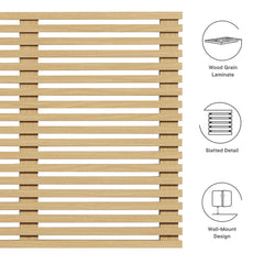 Render Oak Wall Mount King Headboard - Ornate Home