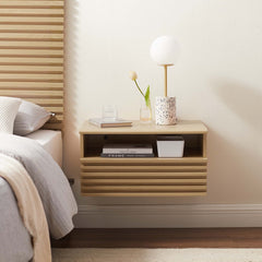 Render Oak Wall-Mount Nightstand - Ornate Home