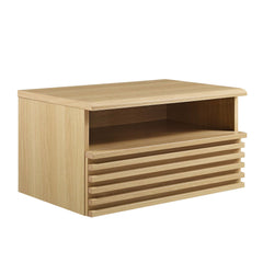 Render Oak Wall-Mount Nightstand - Ornate Home