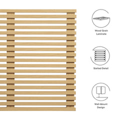 Render Oak Wall Mount Twin Headboard - Ornate Home