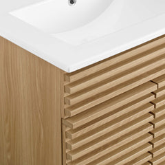 Render Oak/White 24" Bathroom Vanity - Ornate Home