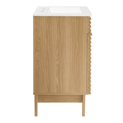 Render Oak/White 24" Bathroom Vanity - Ornate Home