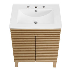 Render Oak/White 24" Bathroom Vanity - Ornate Home