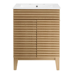Render Oak/White 24" Bathroom Vanity - Ornate Home