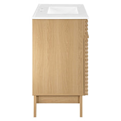 Render Oak/White 36" Bathroom Vanity - Ornate Home
