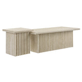 Render Travertine Nesting Coffee Tables (Set of 2) - Ornate Home
