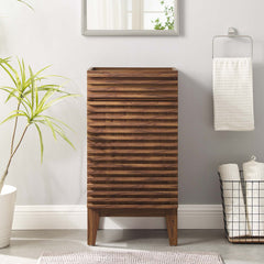 Render Walnut 18" Bathroom Vanity Cabinet (Sink Basin Not Included) - Ornate Home