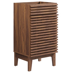 Render Walnut 18" Bathroom Vanity Cabinet (Sink Basin Not Included) - Ornate Home