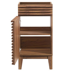 Render Walnut 18" Bathroom Vanity Cabinet (Sink Basin Not Included) - Ornate Home
