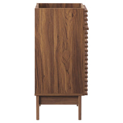 Render Walnut 18" Bathroom Vanity Cabinet (Sink Basin Not Included) - Ornate Home