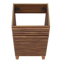 Render Walnut 18" Bathroom Vanity Cabinet (Sink Basin Not Included) - Ornate Home