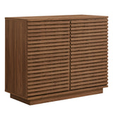 Render Walnut 2-Door Fluted Accent Cabinet - Ornate Home
