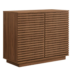 Render Walnut 2-Door Fluted Accent Cabinet - Ornate Home