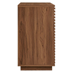 Render Walnut 2-Door Fluted Accent Cabinet - Ornate Home