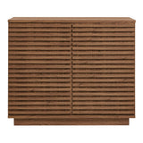 Render Walnut 2-Door Fluted Accent Cabinet - Ornate Home